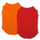 Chol&Vivi CholVivi Dog Clothes 2pcs Soft Cotton TShirts for Small Medium Large Extra Large Dogs Red and Orange XXS 12 Chest