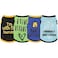 Paiaite Elevate Your Pets Seasonal Style with Playful Panache 4Piece Set of Dog Shirts Featuring Hilarious Printed Patterns for Airy Comfort in Summer and Fall Classic Set 2 XSmall