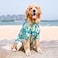 Harikaji Dog Hawaiian Shirt Summer Pet Clothes Large Dog Cool Costume Beach TShirt for Medium Large DogBlue3XL