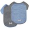 KYEESE 2 Pack Dog Shirts with Sleeves Lightweight Sun Protection Quick Dry TShirts for Small Dogs with Sensitive Skin Soft Breathable Summer Clothes Reflective for Night Walks Blue Grey M