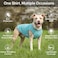KYEESE 2 Pack Sun Protection Dog Shirts Quick Dry Soft Stretchy Dog TShirts with Reflective Label Tank Top Sleeveless Vest Pet Clothes for Small Pet Large GreyBlue