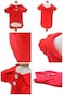 Lovelonglong lovelonglong Basic Dog Polo Shirts Premium Cotton Polo TShirts for Large Medium Small Dogs with a TwoButton Collar Blank Color Red S