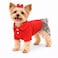 Lovelonglong lovelonglong Basic Dog Polo Shirts Premium Cotton Polo TShirts for Large Medium Small Dogs with a TwoButton Collar Blank Color Red S