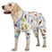 LovinPet Large Dog Pajamas Dinosaur Print Style UV Protection Post Surgery Anxiety Relief Pet Pajamas for Dogs Light Weight Big Dog Pullover Full Coverage Pitbull Types PJs M