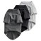 Pet Passion Toby 3Pack 100 Organic Cotton Dog Short Sleeve TShirt Pet Tees for All Breeds Gray Ombre XSmall 512 lbs