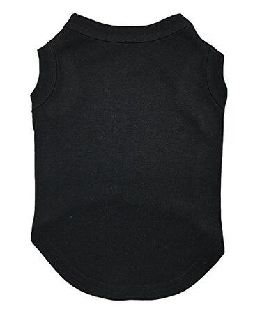 Petitebella Plain Cotton Black Puppy Dog Shirt Black Small