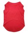 Petitebella Plain Cotton Red Puppy Dog Shirt Red Small