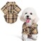 PUPTECK Plaid Dog Shirt Cute Puppy Cat Polo TShirt Soft Pet Clothes Outfit for Small Medium Dogs Costume M