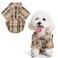 PUPTECK Plaid Dog Shirt Cute Puppy Cat Polo TShirt Soft Pet Clothes Outfit for Small Medium Dogs Costume M