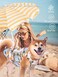 SyChien Sychien Hawaiian Dog ShirtsQuick Dry Summer Cooling Mesh Coconut Printing TShirt for Medium DogsBlueYellow M