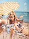 SyChien Sychien Hawaiian Dog ShirtsQuick Dry Summer Cooling Mesh Coconut Printing TShirt for Medium DogsBlueYellow M