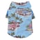 Tangpan Hawaiian Beach Coconut Tree Print Dog Shirt Summer Camp Shirt Clothes XS10 Light Blue