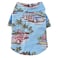 Tangpan Hawaiian Beach Coconut Tree Print Dog Shirt Summer Camp Shirt Clothes XS10 Light Blue