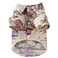 Tangpan Summer Pet Daisy Hawaiian Beach Plaid Print Shirts Clothes for Dog Beige XL
