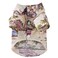 Tangpan Summer Pet Daisy Hawaiian Beach Plaid Print Shirts Clothes for Dog Beige XL