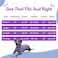 Tooth & Tooth Honey Dog Shirt for Large Dogs Purple Grey Striped Breathable Cotton Spandex Pullover Full Underbelly Coverage Lightweight Long Sleeve Dog Clothes