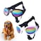 JIABEIUS 2 Pcs Dog Goggles Dog Sunglasses Adjustable Strap for Waterproof Windproof UV Protection Pet Sunglasses for Go Out Travel Skiing Swim Black and White