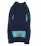 Alemon Navy Blue Argyle Dog Sweater Knit Plaid Cat Sweater XSmall XS Back Length 10