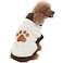 BINGPET Turtle Neck Knitted Dog SweaterDog Sweaters for Small Medium Large Dogs with Brown Bone PatternPuppy Winter Warm Cloth for Cold Weather Thermal Wear
