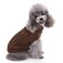 CHBORCHICEN Small Dog Sweaters Knitted Pet Cat Warm Dog Sweatshirt Winter Clothes Kitten Puppy Sweater XXSmall Brown