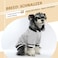 FUAMEY Dog Pullover Sweatshirt Warm Dog Clothes Soft Pet Fleece Sweater Cute Doggie Outfit for Small Medium Dogs Grey