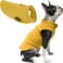 Gooby Fleece Vest Small Dog Pullover Fleece Jacket with Leash Ring Honey Mustard XSmall