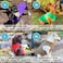 Gooby Fleece Vest Dog Sweater GrayYellow XLarge Warm Pullover Fleece Dog Jacket with ORing Leash for Small to Medium Dogs