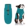 Gooby Half Zip Up Fleece Vest Dog Sweater Turquoise XLarge Soft Warm Pullover Fleece Headin Dog Jacket with Dual D Ring Leash for Small to Medium Dogs