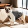 LESYPET Dog Sweater for Small to Medium Dogs Fleece Lining Puppy Sweatshirt in Winter Warm Puppy Clothes Pullover Jumper Grey XLarge