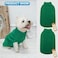 Mihachi Turtleneck Dog Sweater Winter Coat Apparel Classic Cable Knit Clothes with Leash Hole for Cold Weather Ideal Gift for Pet in New Year Green XSmall