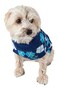 Pet Life Argyle Patterned Ribbed Fashion Knitted Fall and Winter Pet Dog Sweater with Turtle Neck