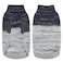 Queenmore Knitted Pullover Dog Sweater Turtleneck Pet Cat Sweater Cold Weather Puppy Clothes Stitching Knitwear with Leash Hole for Small Medium DogsDark BlueS