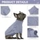 Queenmore Small Dog Pullover Sweater Cold Weather Cable Knitwear Classic Turtleneck Thick Warm Clothes for Chihuahua Bulldog Dachshund Pug Yorkie Grey Medium