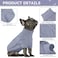 Queenmore Small Dog Pullover Sweater Cold Weather Cable Knitwear Classic Turtleneck Thick Warm Clothes for Chihuahua Bulldog Dachshund Pug Yorkie Grey Medium