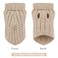 Winmany Pet Dog Turtleneck Knitting Sweater Coat Winter Warmer Thickening Pullover Knitwear Crochet Coat Clothes for Small Medium Dog Cat