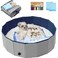 Artilife Dog Whelping BoxDog Whelping Box PoolWhelping Box for Dogs BirthingWelping Box Whelping Pen Whelping Box for Puppies Whelping Supplies Grey 39 Diax12 H