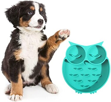 CUITIBI Slow Feeder Dog Cat Bowl Dog Puzzle Toys Slow Feeder for Boredom Anxiety Reduction 12 oz Silicone NonSlip Suction Cups