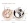 DS.PETTING DSPETTING Slow Feeder Dog cat Double Bowl Stainless Steel and AntiChoking White