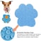 UMOYIT Licking Mat for Dog Anxiety Peanut Butter Slow Feeder Bowl Pad With Strong Suction to Wall for Pet Bathing Grooming and Training Blue
