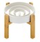 MOPANG Ceramic Slow Feeder Dog Bowls Elevated 20 Cups Slow Feeder for Medium Dogs Puzzle Maze Bowl to Slow Down Eating 30oz 8in White
