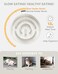 MOPANG Ceramic Slow Feeder Dog Bowls Elevated 20 Cups Slow Feeder for Medium Dogs Puzzle Maze Bowl to Slow Down Eating 30oz 8in White