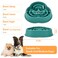 Juqiboom Slow Feeder Bowls for Small Medium Puzzle Slow Feeding Pet Bowl with AntiSlip Shim for Puppy NonToxic Preventing Choking Healthy Slower Food Feeding Dishes 2pc Green