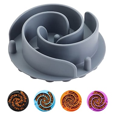 Animire Slow Feeder Dog Bowls Insert Soft Silicone Slow Eating Dog Food Bowl for Small Medium and Large Dogs Compatible with Regular and Elevated Bowls