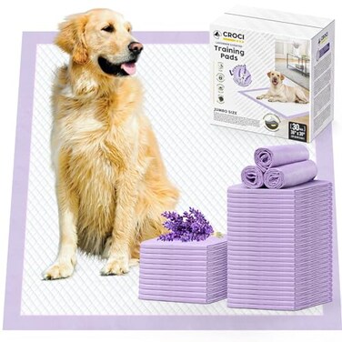 Croci CROCI Dog Pads Extra Large 36x36in Puppy Pads with Adhesive Tabs Super Absorbent Up to 11 Cups Disposable 30 Counts