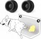 MYMOON HOME Pee Pad Holder for Dogs 2 Pack Dog Potty Training Pad for LegLifting Marking Dogs Use with Any Size Puppy Wee Wee Pads Stick on Any Flat Surface Strong Magnets Black