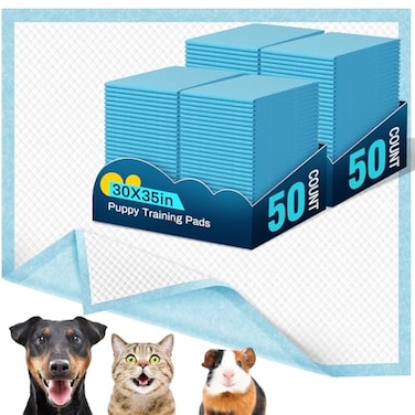 vjj VJJ Dog Pads 100 Pack 30x35 Dog Pads Extra Large for Pets Disposable Large Pee Pads for Doggy Puppy Training Pads Piddle Pads for Indoor Outdoor Use