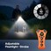 PawBehave Adjustable Ultrasonic Dog Trainer Worlds First Variable Frequency Pet Behavior Corrector with 10 Level Ultra Sound 18 Dog Whistles AntiBark Flashlight Humane Dog Deterrent Orange