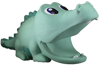 PetSport Naturflex Large Alligator Toy Durable LongLasting NonToxic Material Internal Squeaker Rubber Toy for Dogs Ideal for Interactive Play and Engagement
