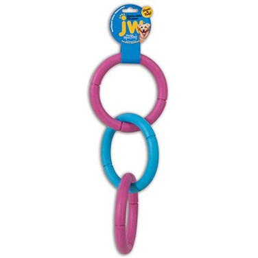 JW Pet Interactive Rubber Tug Chew Toy Dog Toy Large