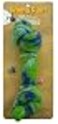 One Pet Planet Wool Knotted Bone Chew Toy 85Inch Green